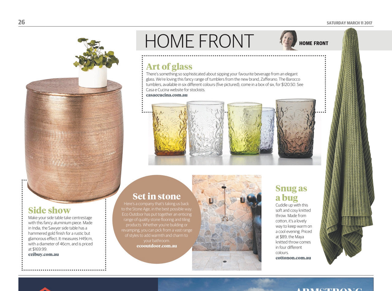 Our Barocco glasses in Home Front (March 11)