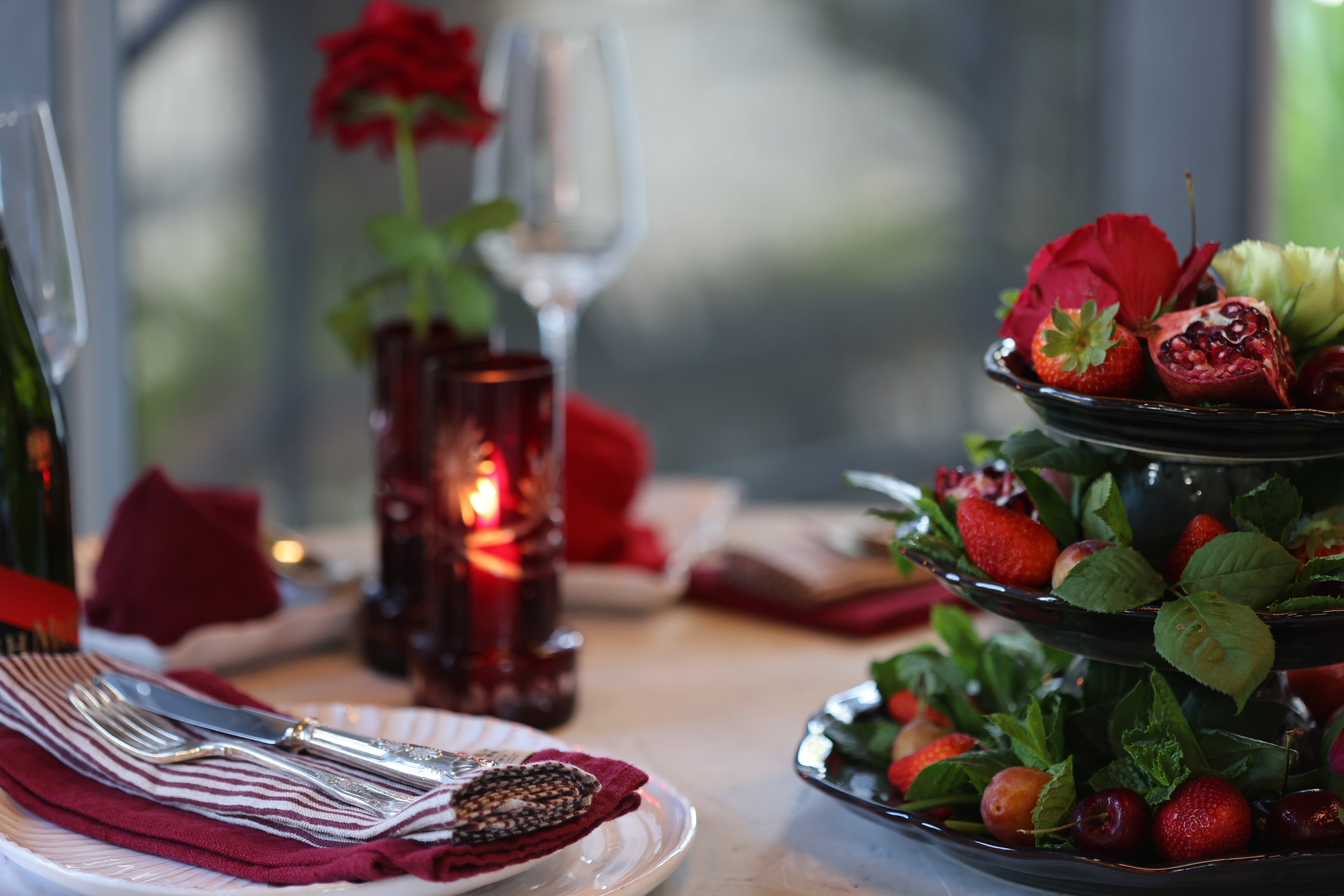 Linen Napkin Stripe Design