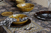 Napkin Ring Corded Design - Ochre Set of 4