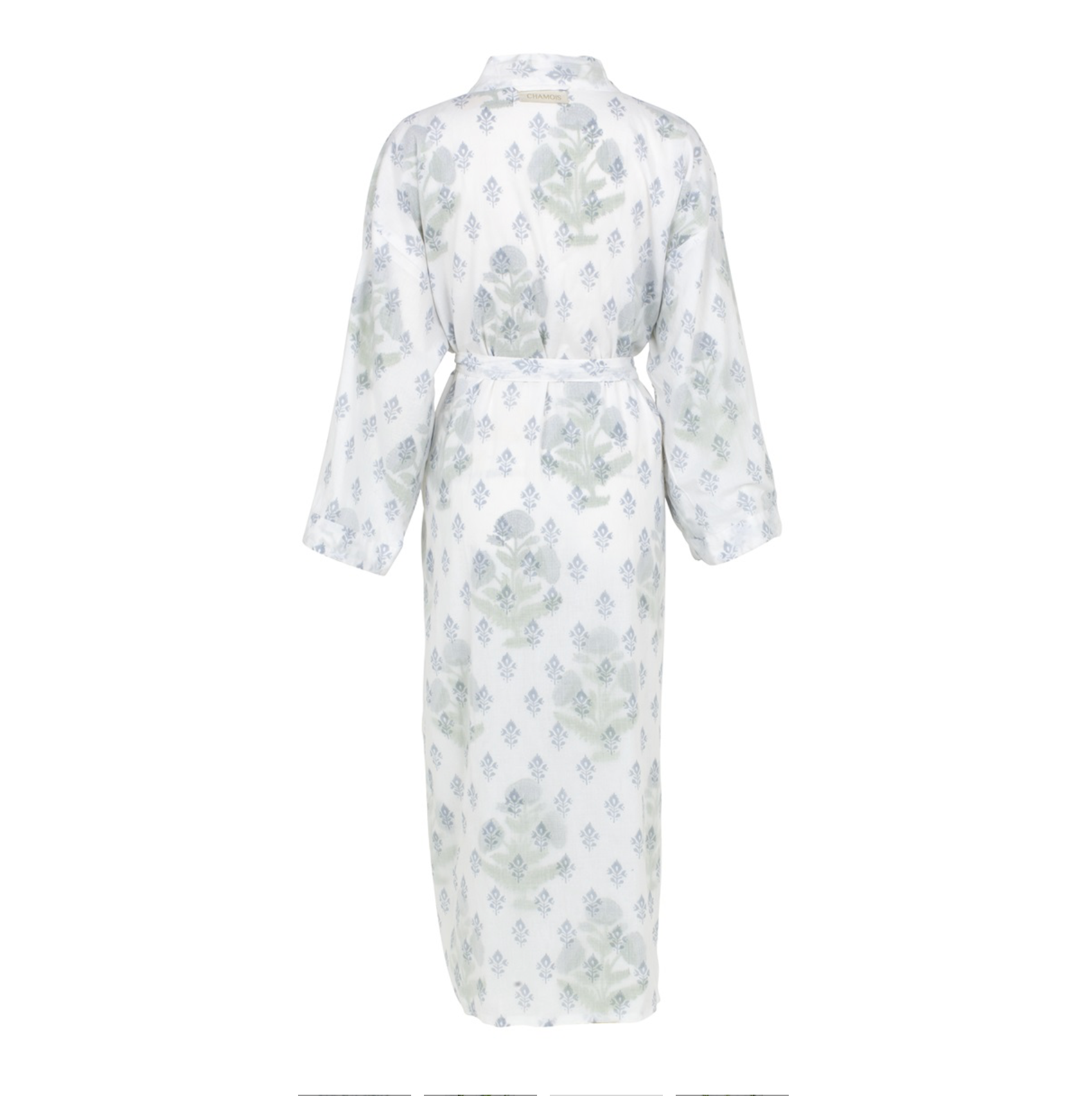 Cotton Reversible Kimono Long Mogul - Blue