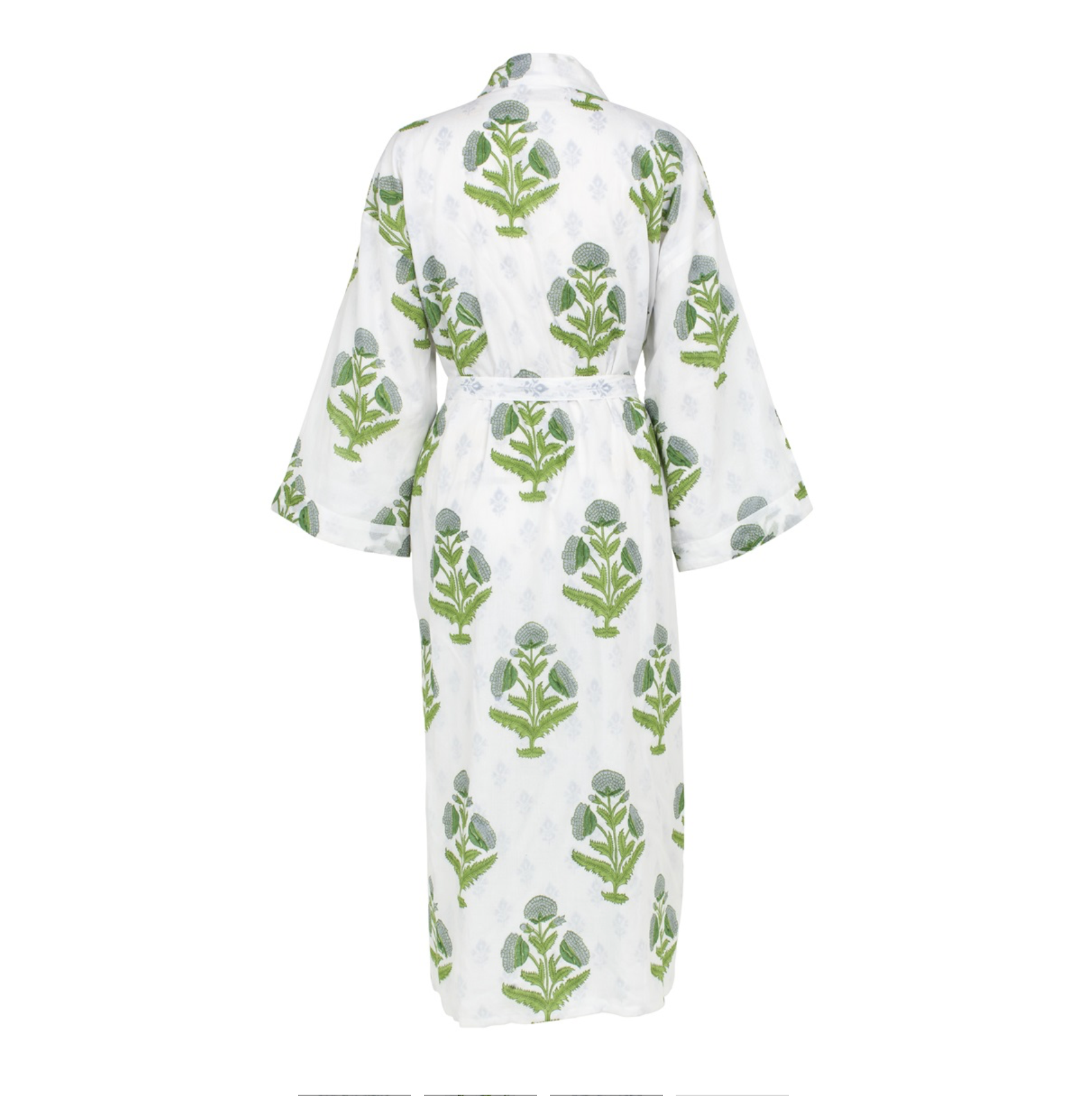 Cotton Reversible Kimono Long Mogul - Blue