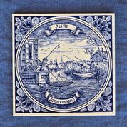 Vintage Delftware Dutch Juni Zomermaand Hanging Wall Tile