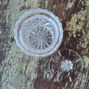 Vintage Crystal Preserve Jar with Lid