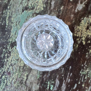 Vintage Crystal Preserve Jar with Lid