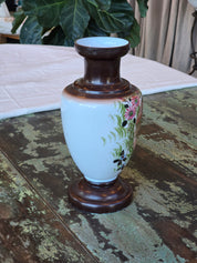 Antique Victorian Handmade Bristol Glass Vase