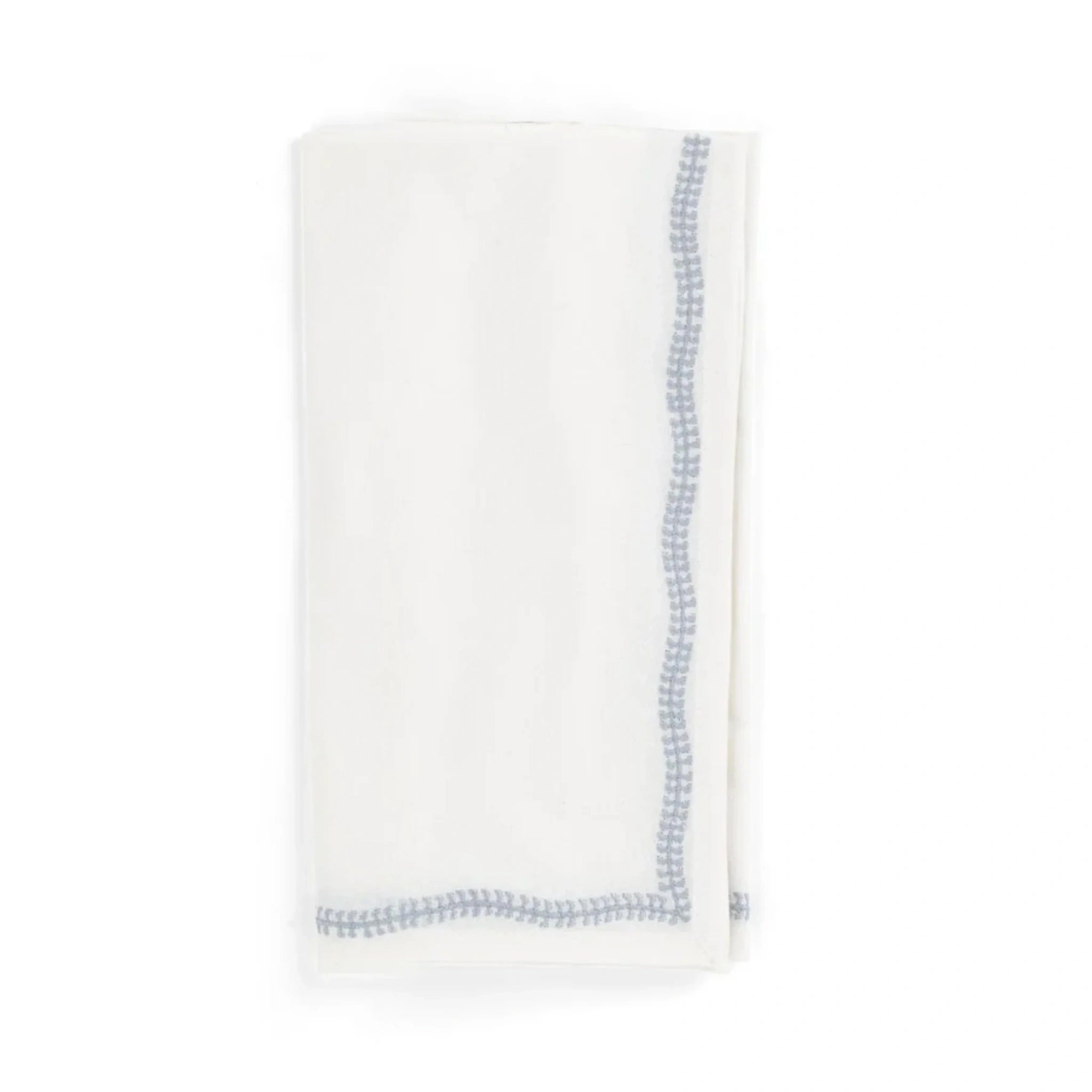 Cotton Napkin with Embroidered Border