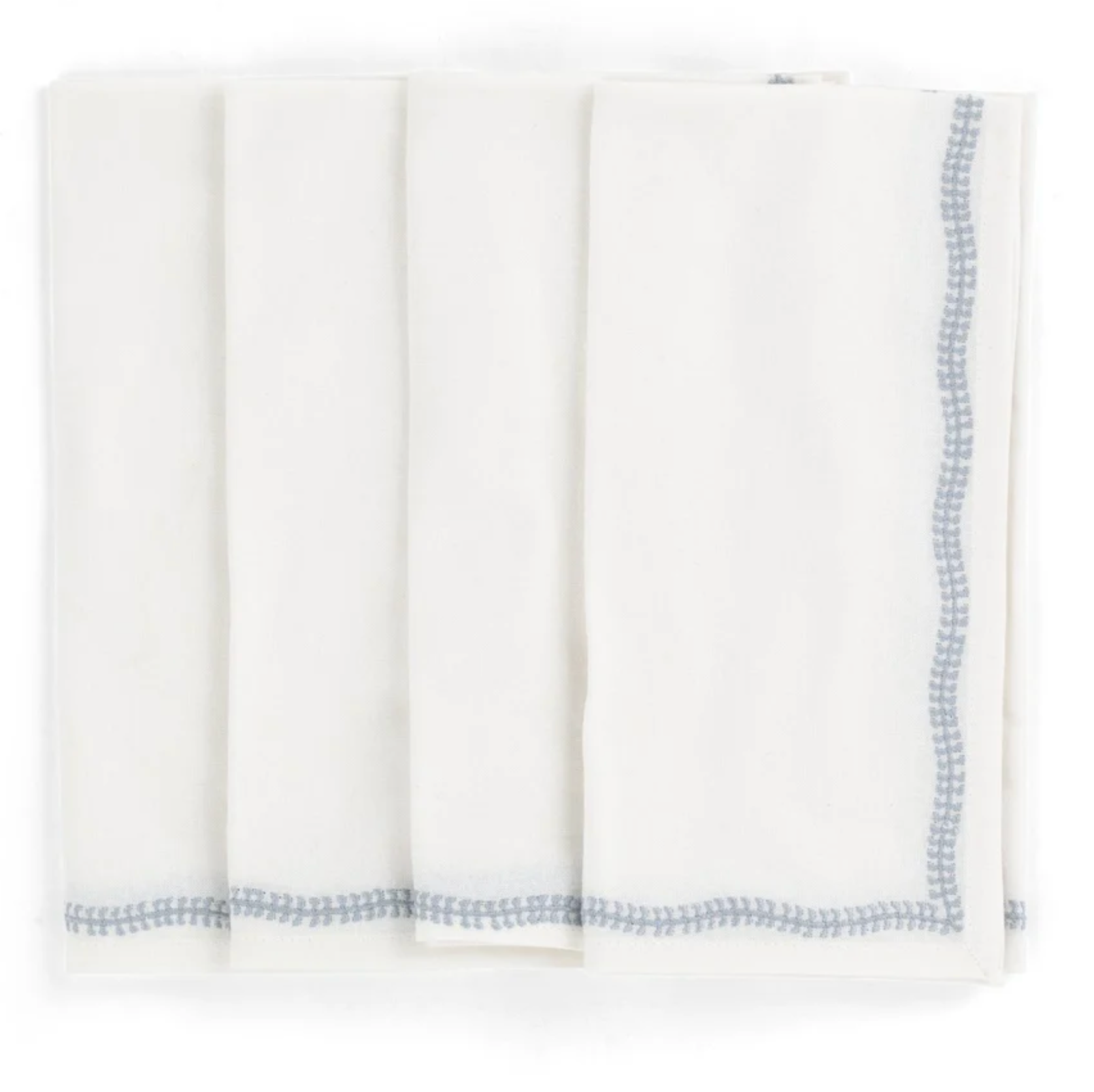 Cotton Napkin with Embroidered Border