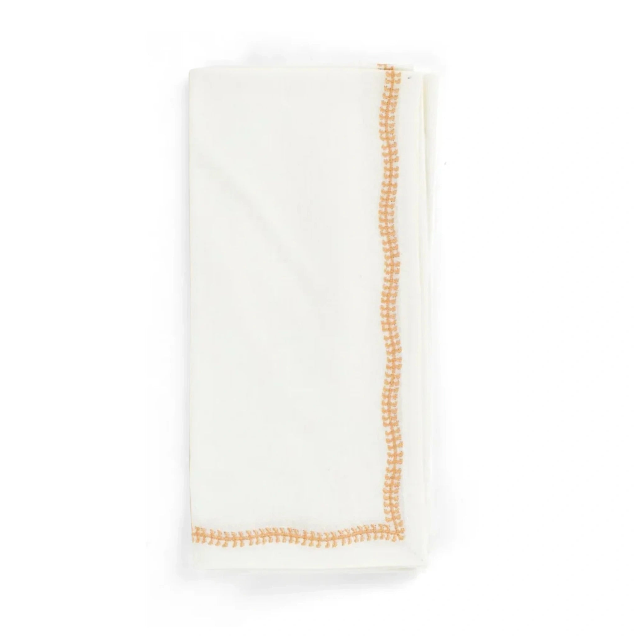 Cotton Napkin with Embroidered Border