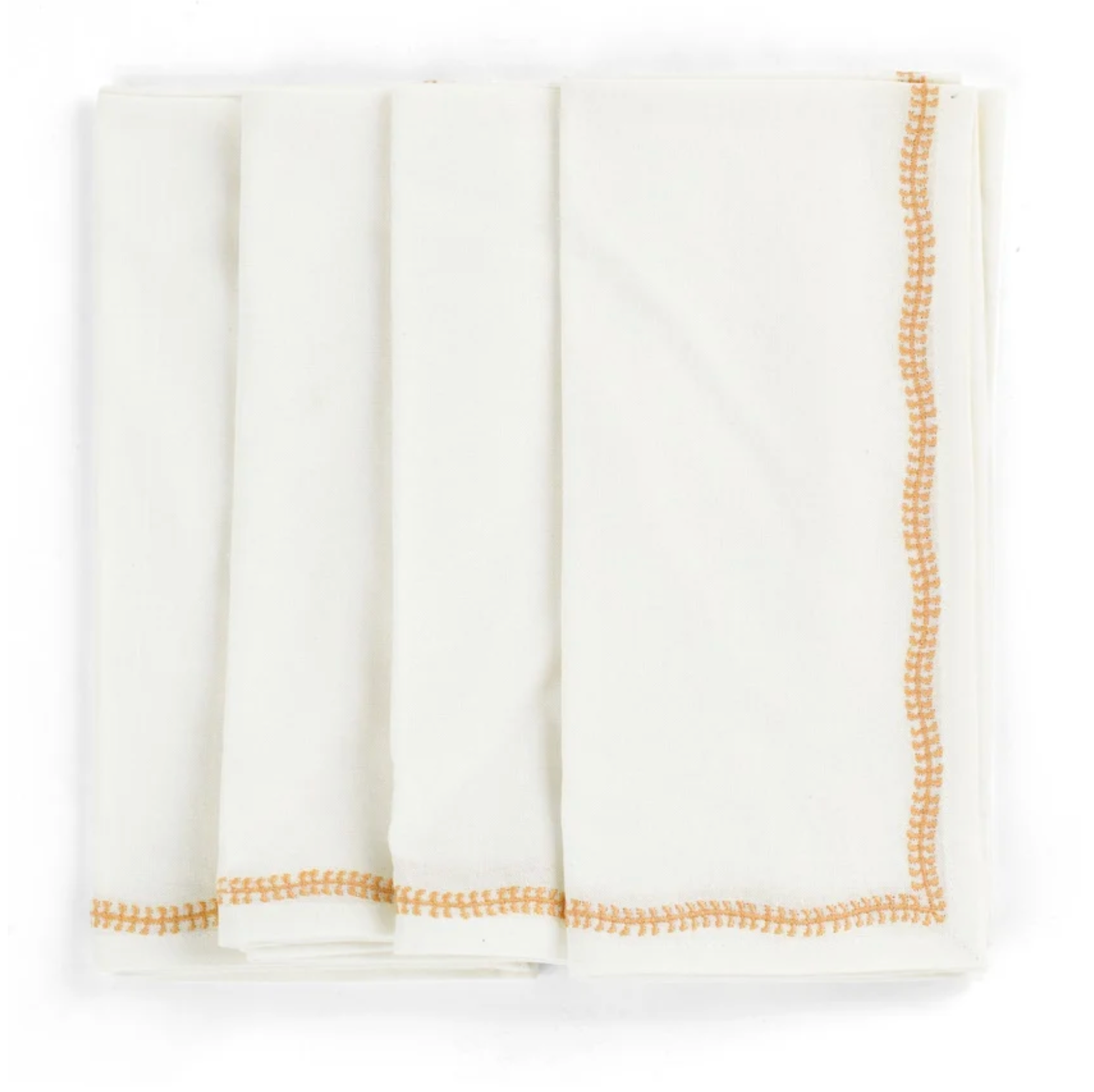 Cotton Napkin with Embroidered Border