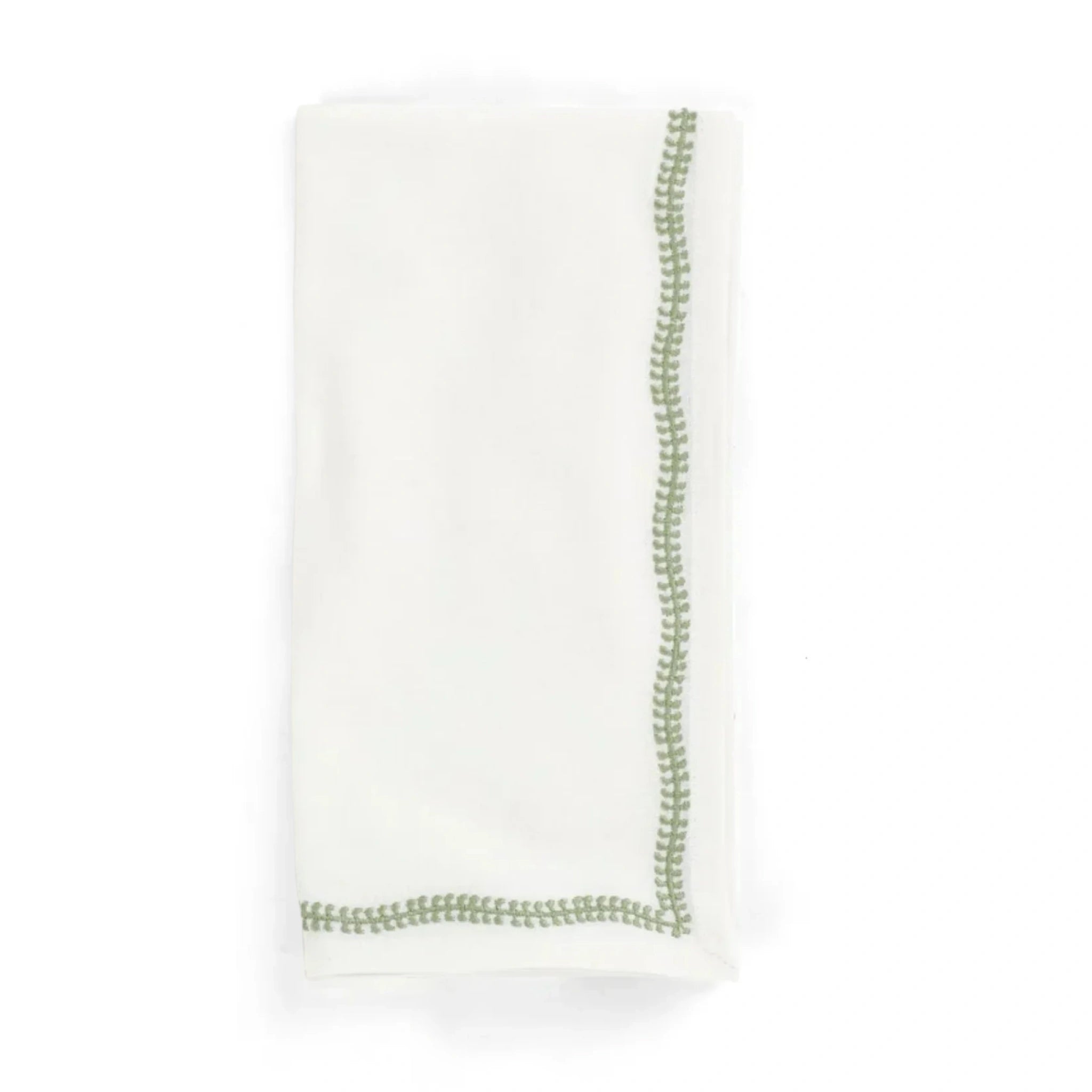 Cotton Napkin with Embroidered Border