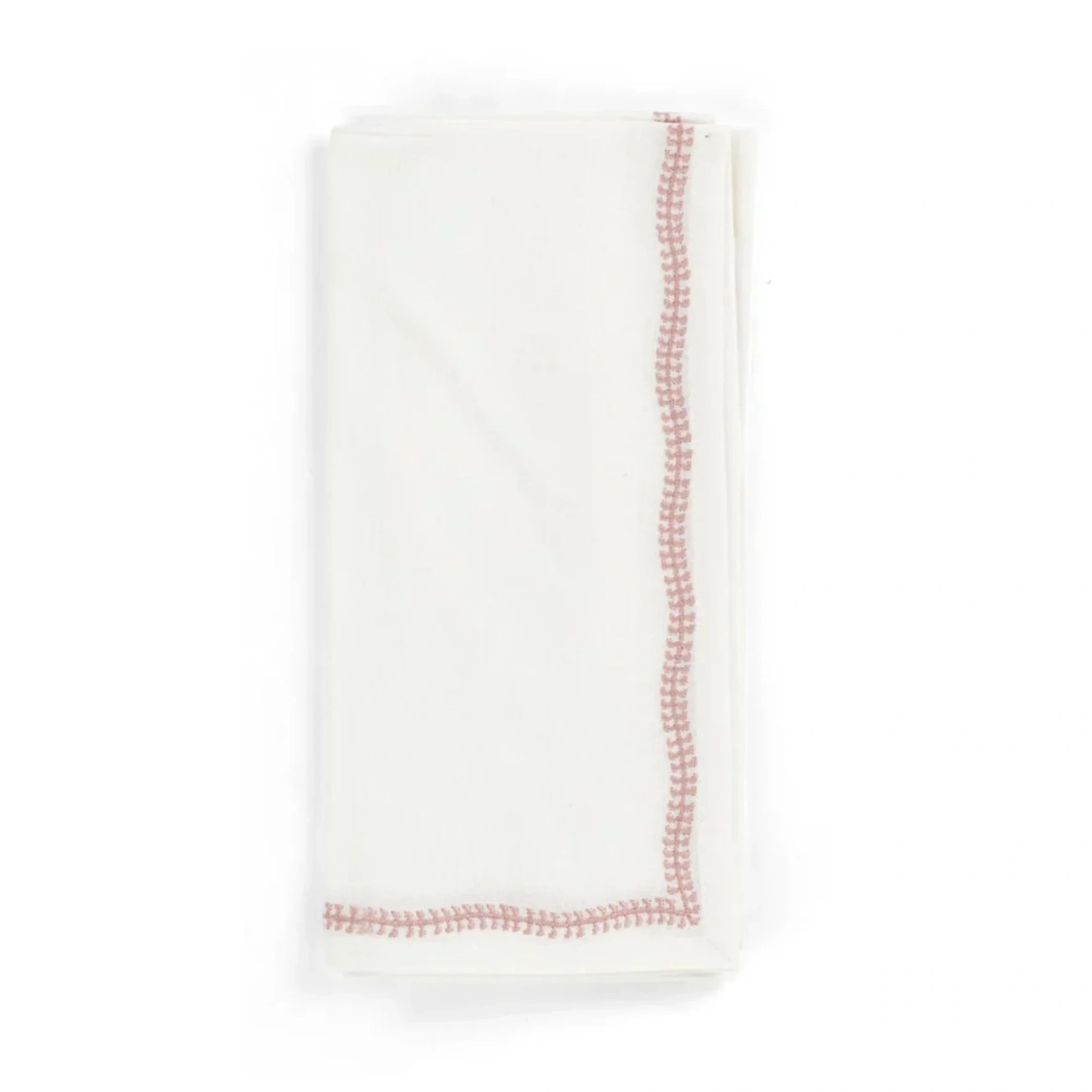Cotton Napkin with Embroidered Border