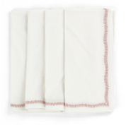 Cotton Napkin with Embroidered Border