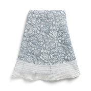 Linen Tablecloth Margerita Design - Cashmere Blue