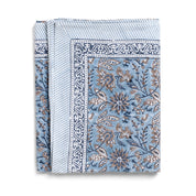 Cotton Tablecloth Indian Summer Design - Blue