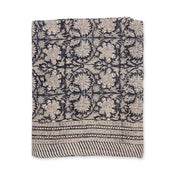 Linen Tablecloth Paradise Design - Dark Blue