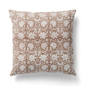 Cotton Cushion Cover Paradise Design - Light Brown
