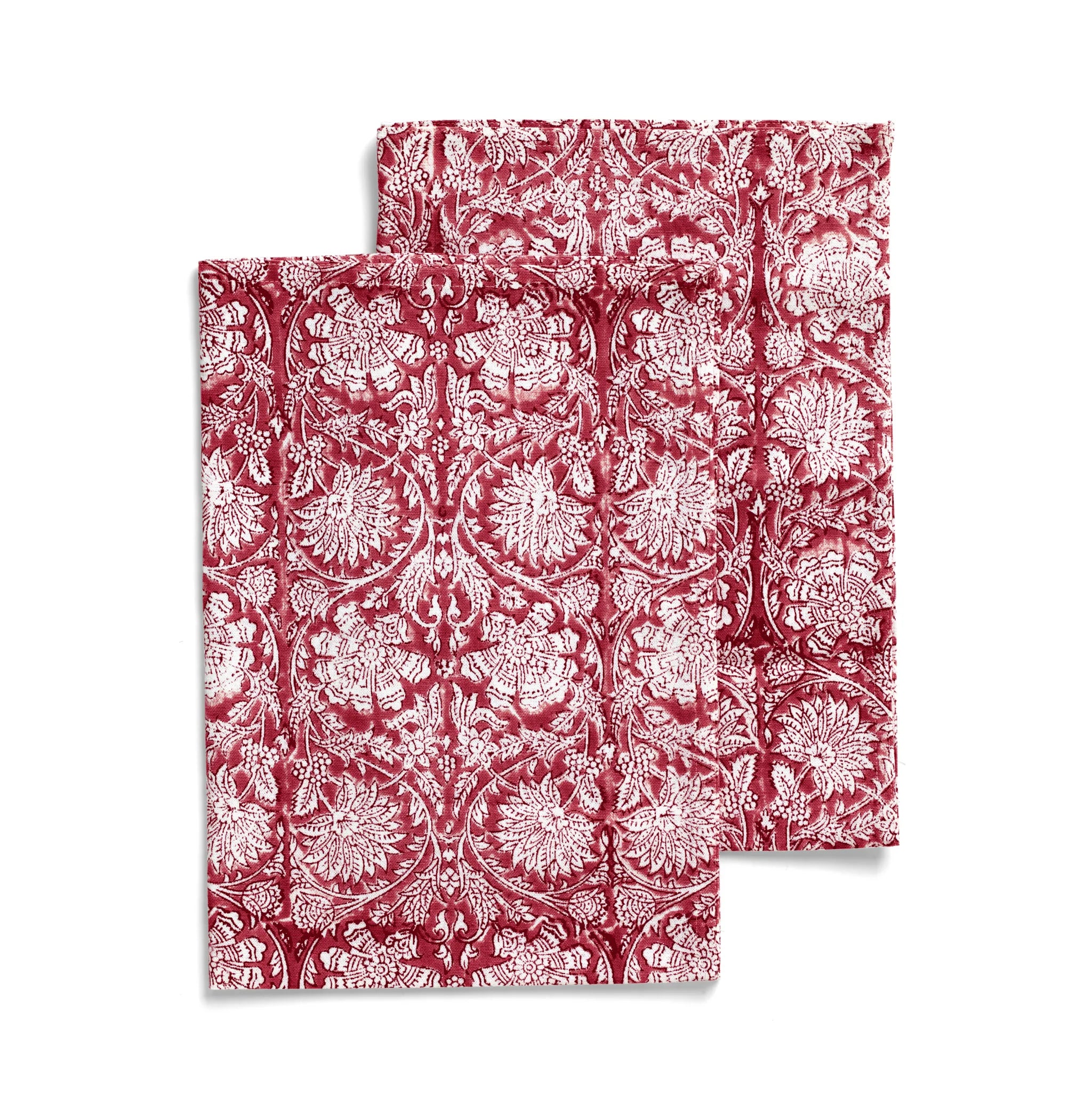 Cotton Kitchen Towel Paradise Design - Red