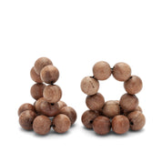 Wooden Napkin Ring - Beads Design (Pack of 4)