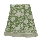 Linen Tablecloth Indian Rose - Green
