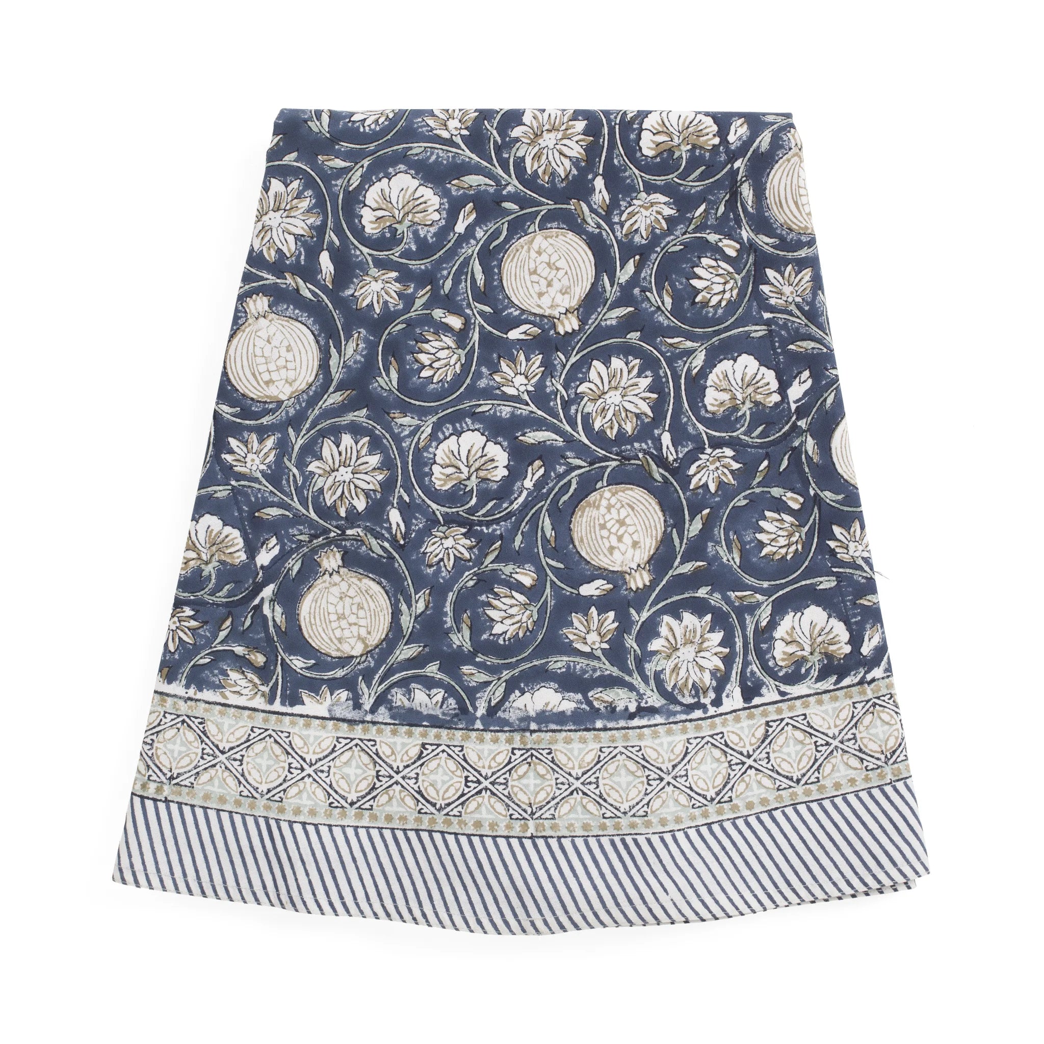 Cotton Tablecloth Tangier Pomegranate - Blue