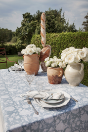 Cotton Napkin with Embroidered Border