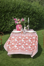 Cotton Tablecloth Indian Rose - Lantana
