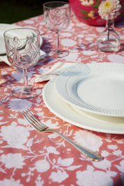 Cotton Tablecloth Indian Rose - Lantana