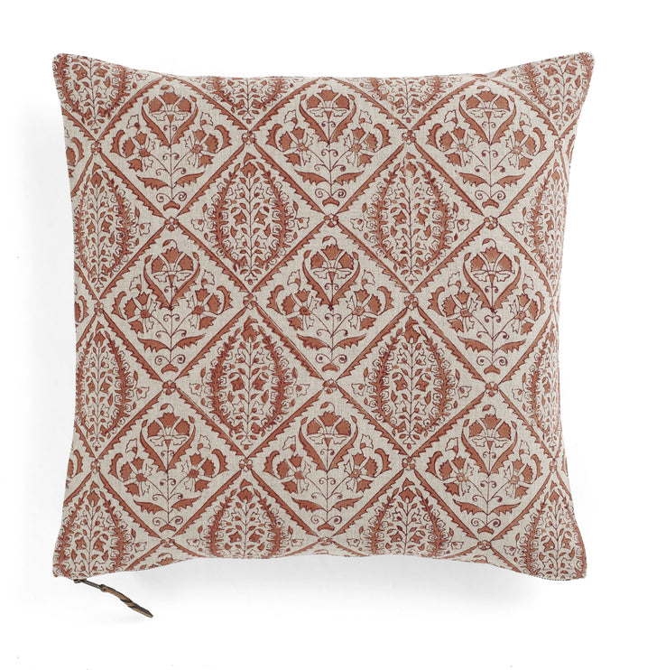 Linen Cushion Cover Jaipur - Terracotta