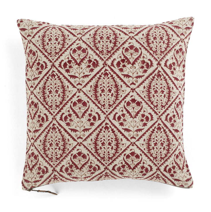 Linen Cushion Cover Jaipur - Red