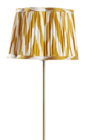 Silk Ikat lampshade- Tumeric