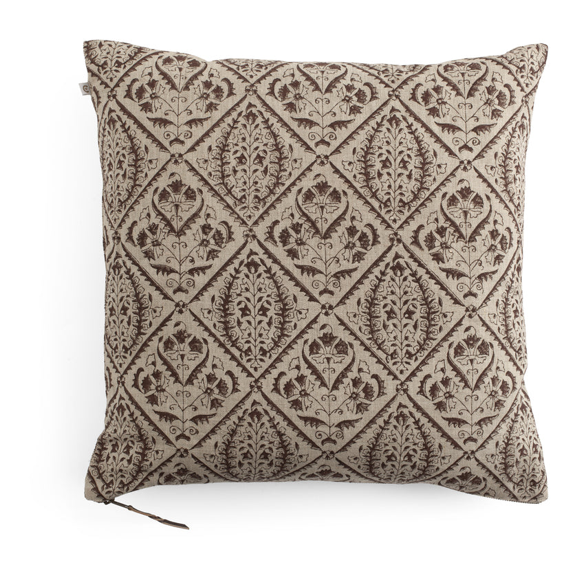 Linen Cushion Cover Jaipur - Brown