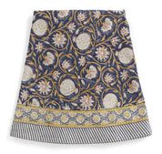 Cotton Tablecloth Tangier Pomegranate - Dark Blue & Ochre