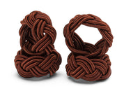 Napkin Ring Corded Design - Mixed Colour Set of 4
