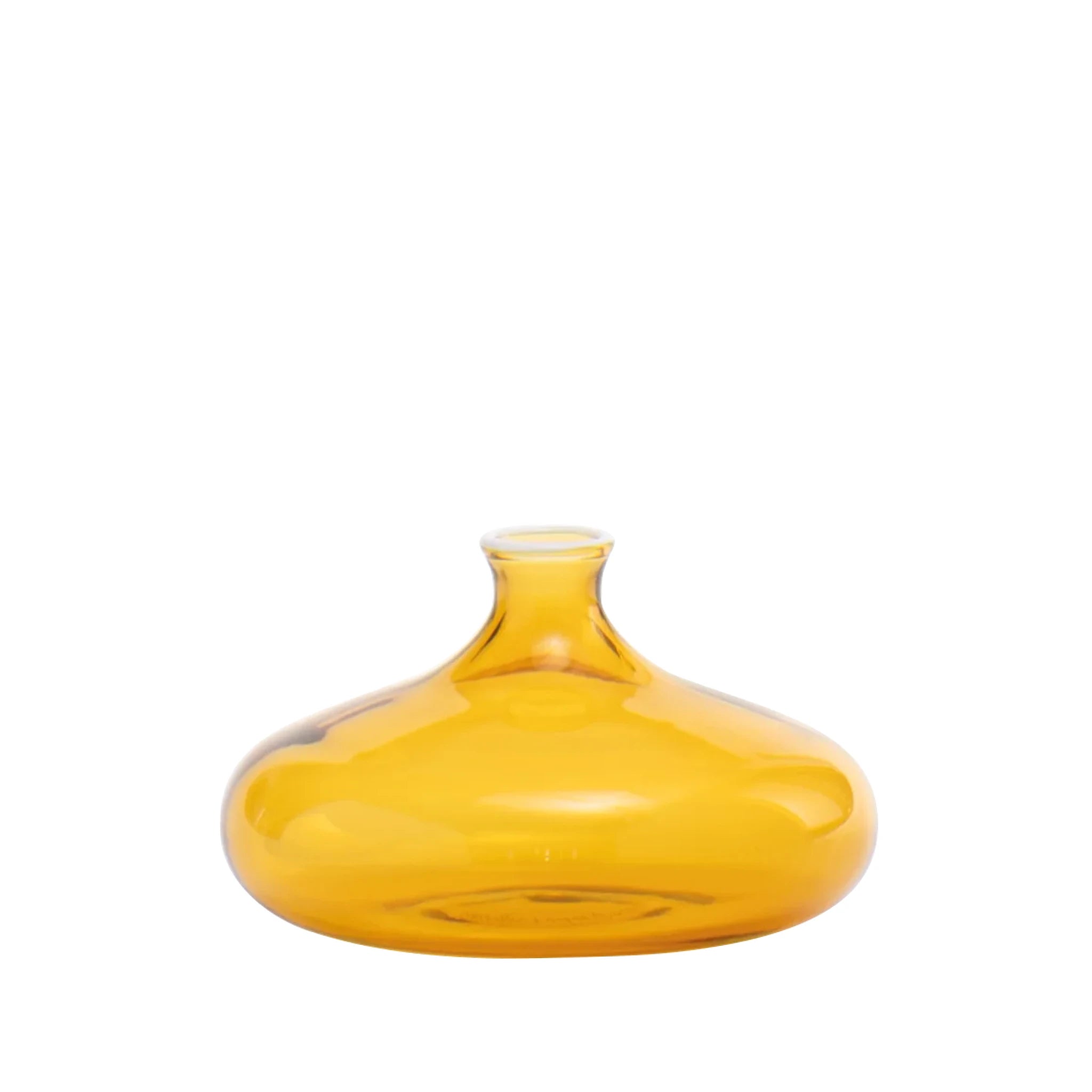 UN FIORE Handmade Glass Vase - Low Round