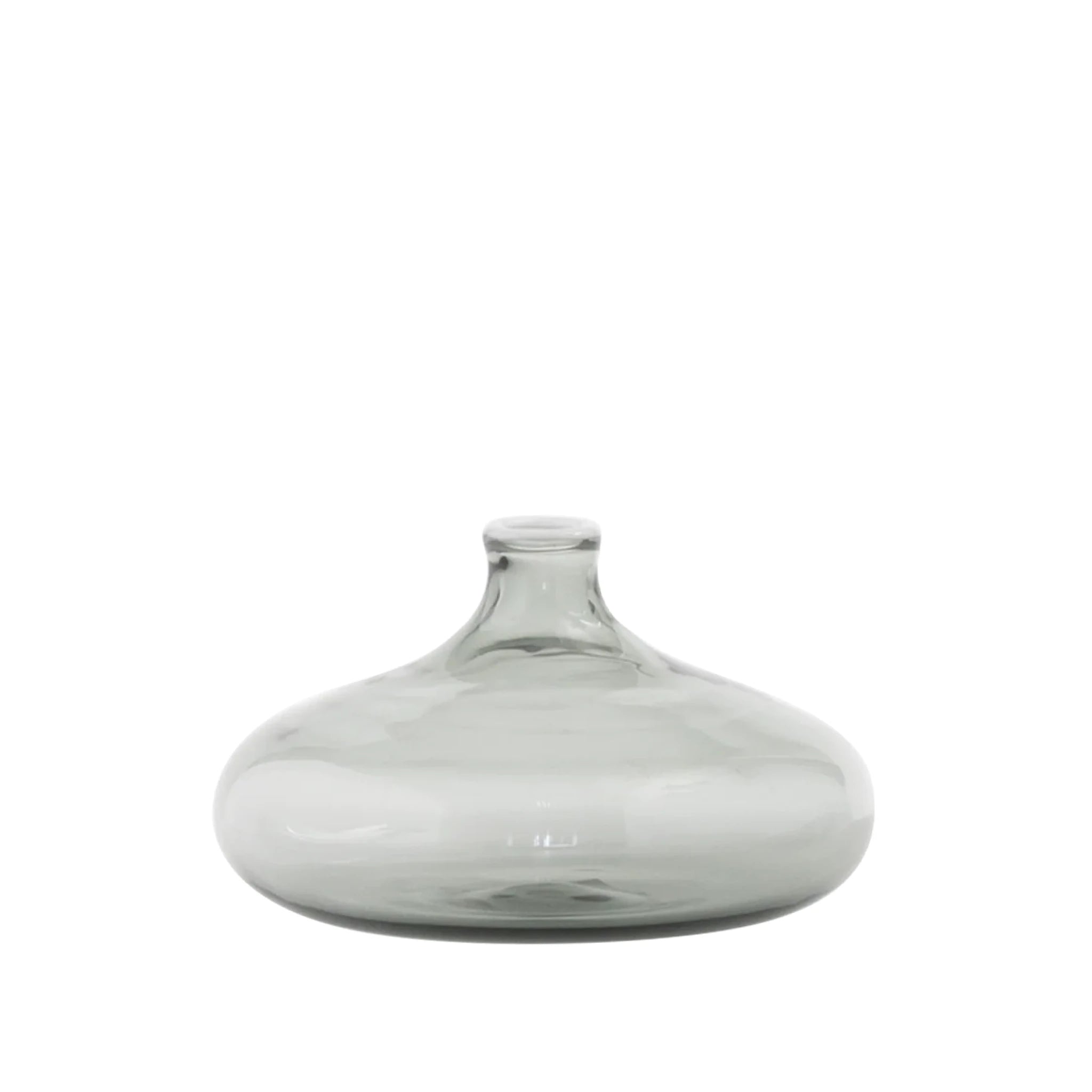 UN FIORE Handmade Glass Vase - Low Round