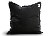 Misty Frayed Edge Linen Cushion Cover