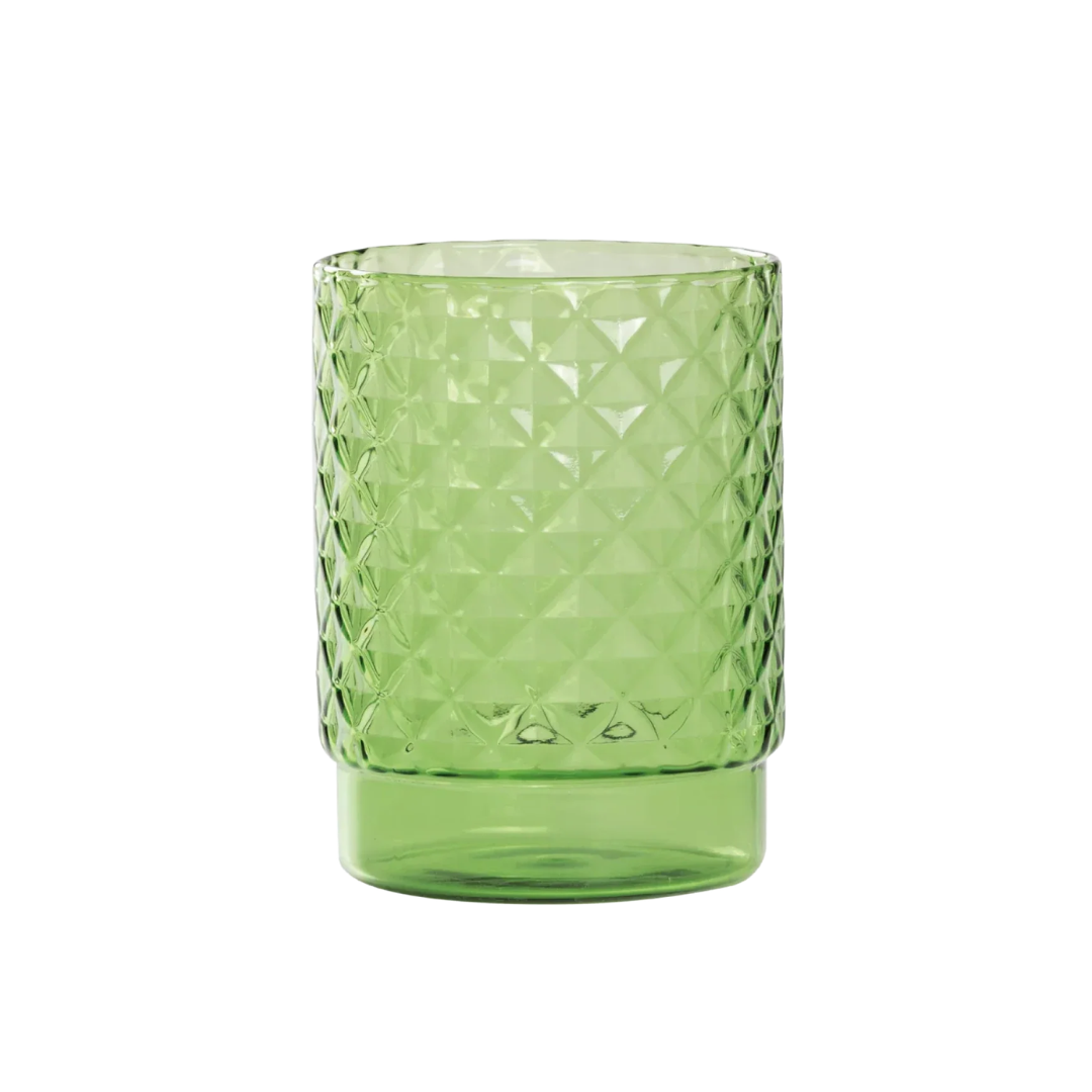 ISOLANO Handmade Coloured Stackable Tumbler Set of 4