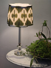 Silk Ikat lampshade - Green