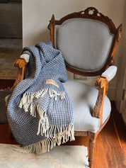 Waffle Pure Wool Fringed Throw