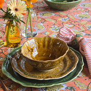Cotton Napkin Stripe Design - Orange