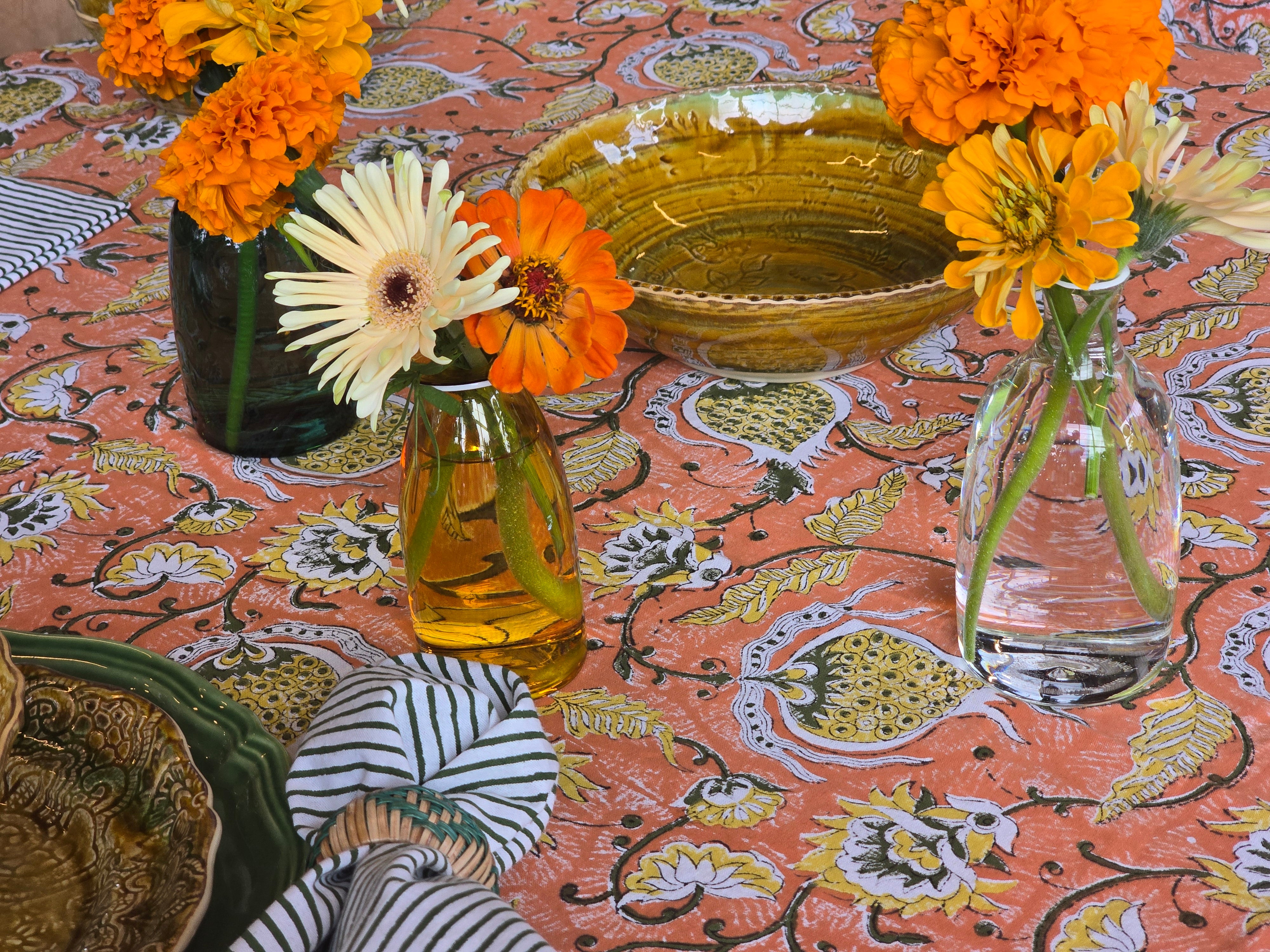 UN FIORE Handmade Glass Vase - Medium Flat Top