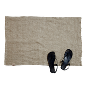 Rustic Linen Bathmat