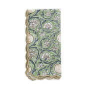 Cotton Napkin Embroidered Scallop Edge Tangier Pomegranate