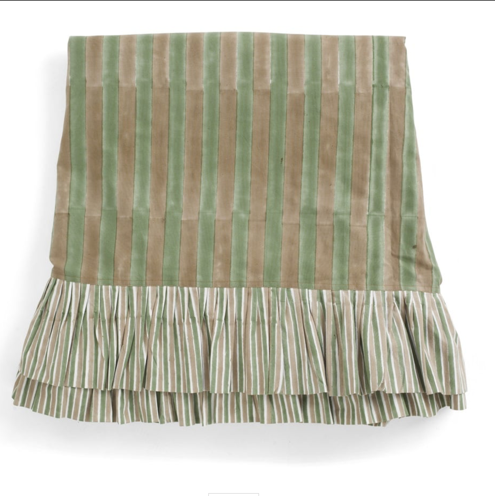 Linen Tablecloth Jaipur - Stripe Green