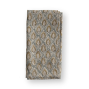 Linen Napkin Cypress Parrot - Blue