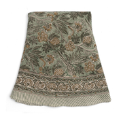 Linen Tablecloth Parrot - Seafoam