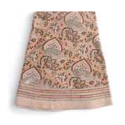 Cotton Tablecloth Oriental Design - Peach