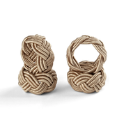 Napkin Ring Corded Design - Set of 4