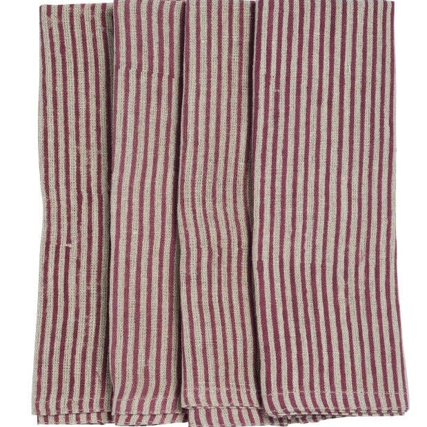 Linen Napkin Stripe Design