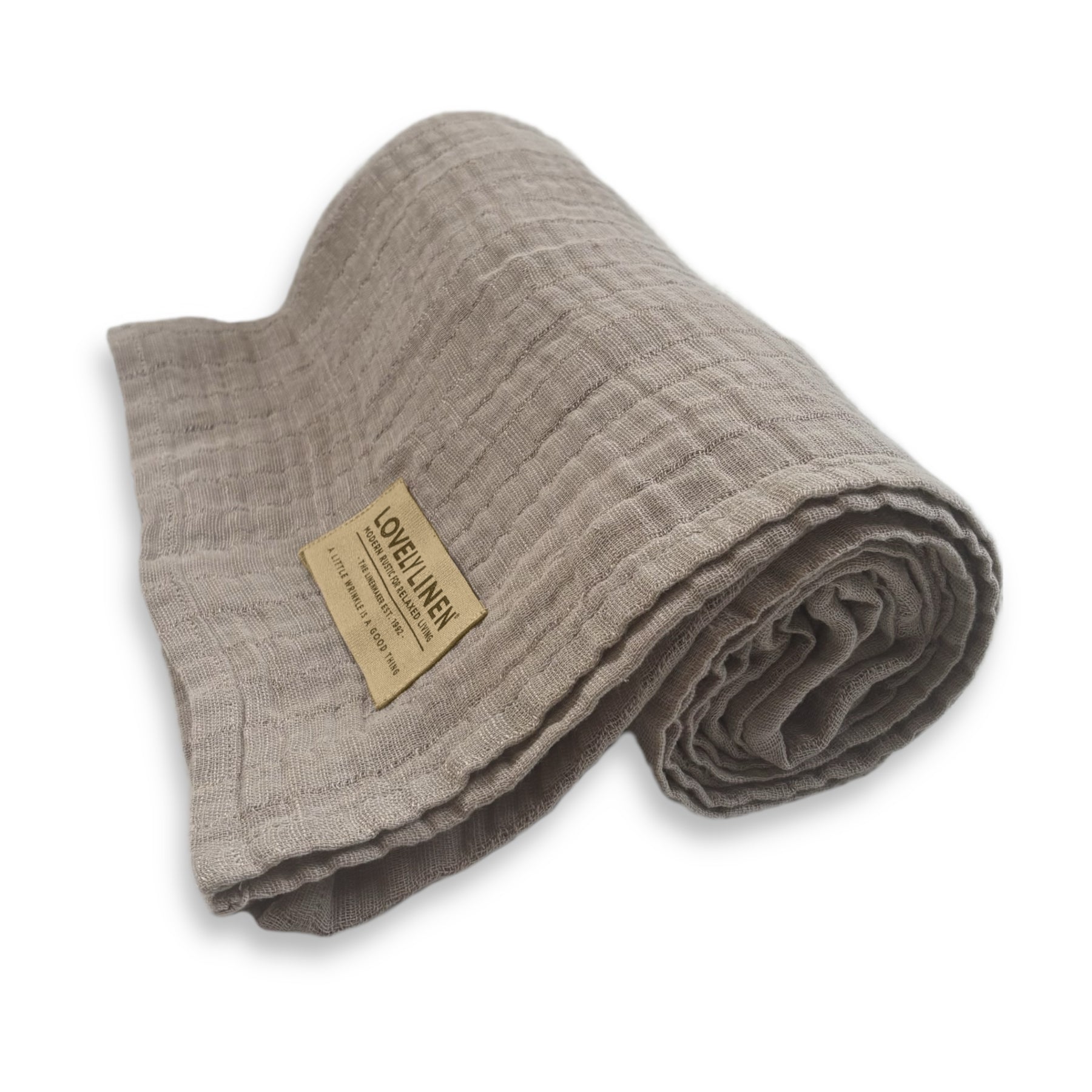 Lovely Linen Flowly Blanket